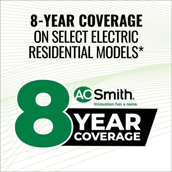 8-Year Coverage On Select Electric Residential Models*
